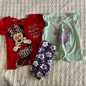 Disney Minnie Mouse Girl Outfit Set